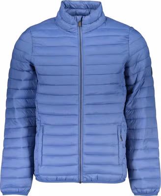 Blu Polyester Men's Jacket