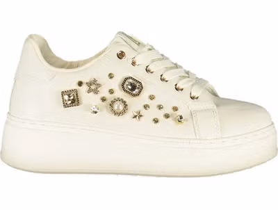 Bianco Polyurethane Women Sneaker