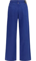 Blue Cotton Casual Pants 2