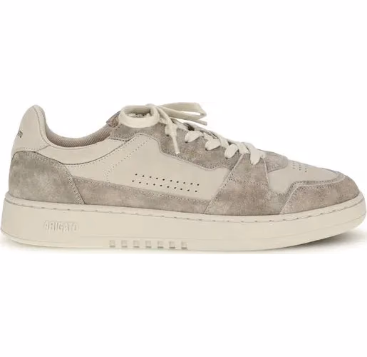 Gray Calf Leather Bos Taurus Low Top Sneakers