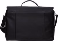 Black Leather Business And Laptop Bag 3