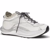 White Fabric Athletic Sneakers 2