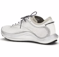White Fabric Athletic Sneakers 3