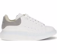 White Calf Leather Bos Taurus Chunky Sneakers 1