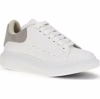 White Calf Leather Bos Taurus Chunky Sneakers 2