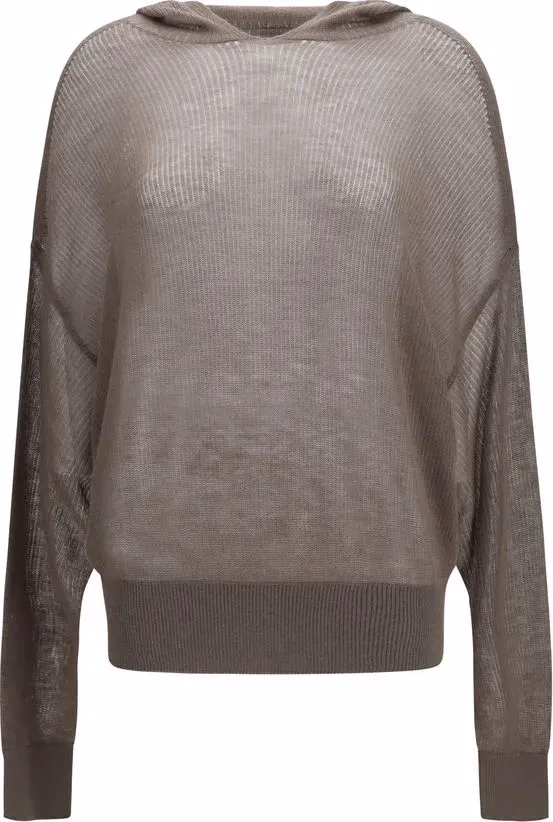 Gray Cashmere Hoodie