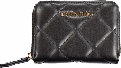 Black Polyurethane Women's Wallet