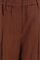 Brown Cotton Casual Pants 3