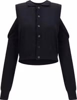 Black Cotton Cardigan 1