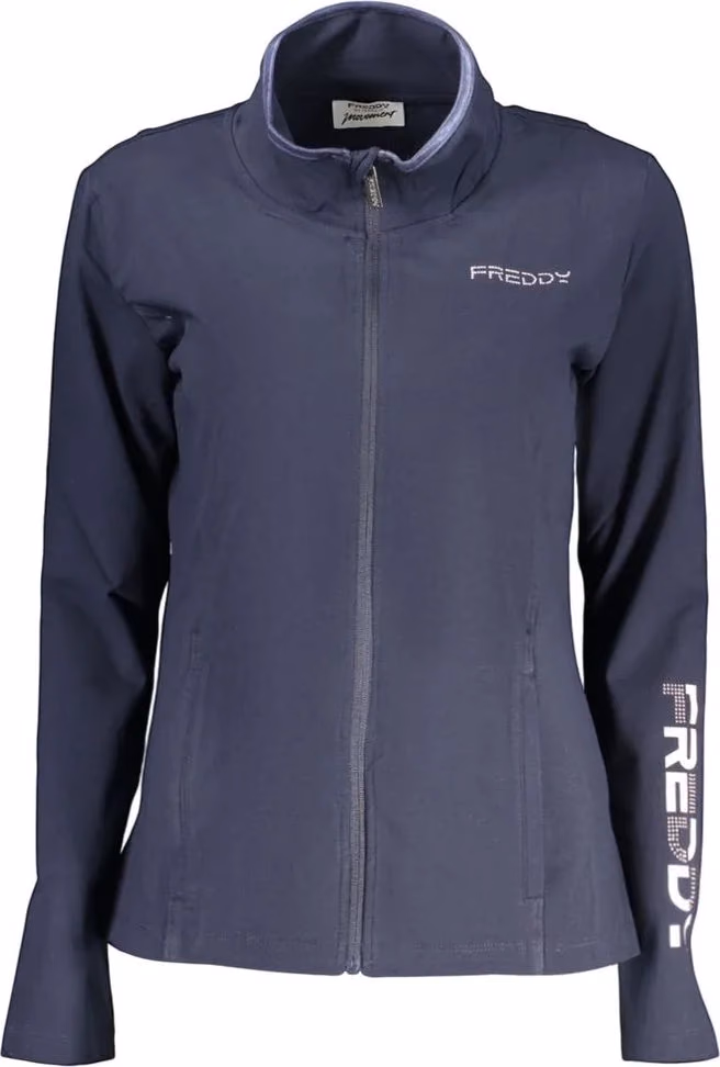 Blue Cotton Women's Sweatshirt