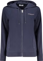 Blue Cotton Womens Hoodie 1
