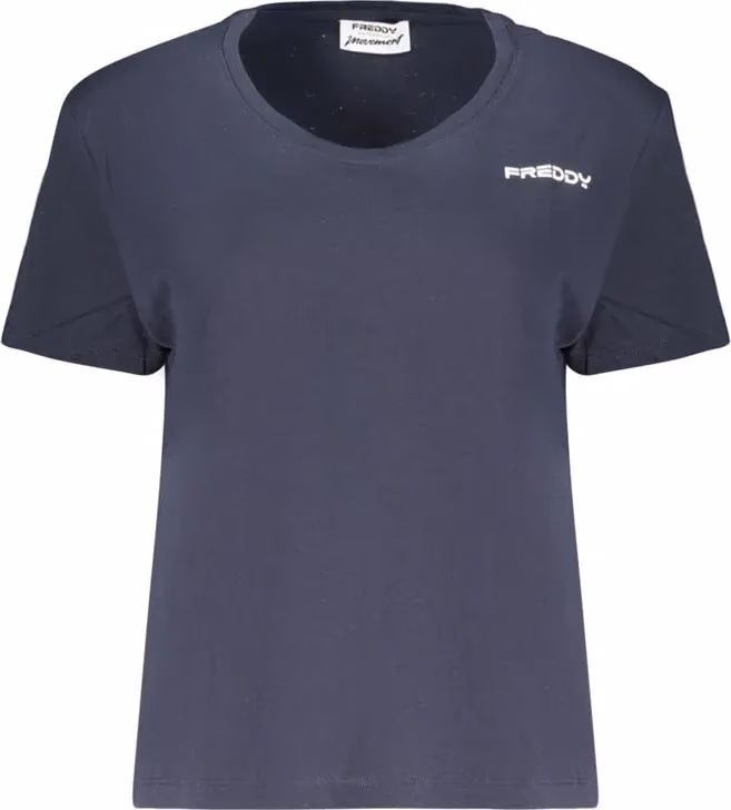 Blue Cotton Women's T-Shirt