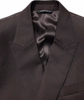 Dark Violet Wool Double Breasted Suit Jacket 5