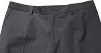 Dark Gray Wool Cropped Chino Trouser Pants 4