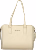 Beige Poliuretano Women's Bag with Adjustable Strap and Pockets 1