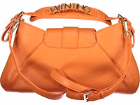 حقيبة نسائية برتقالية من البولي يوريثان 2
