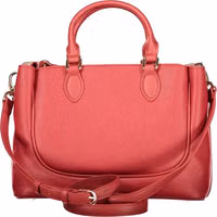 Rosso Poliuretano Donna Bag With Handles and Protective Features 2