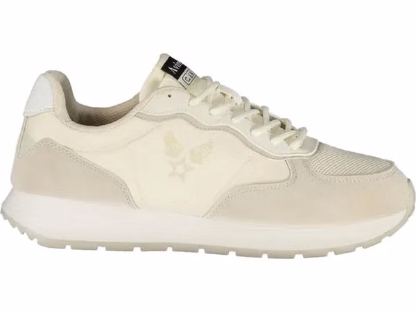 White Polyurethane Men's Sneaker