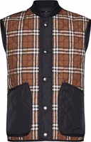 Brown Polyester Sleeveless Jacket 1