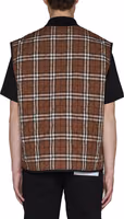 Brown Polyester Sleeveless Jacket 3