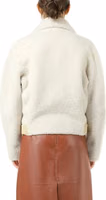 Beige Polyester Full-Length Jacket 3