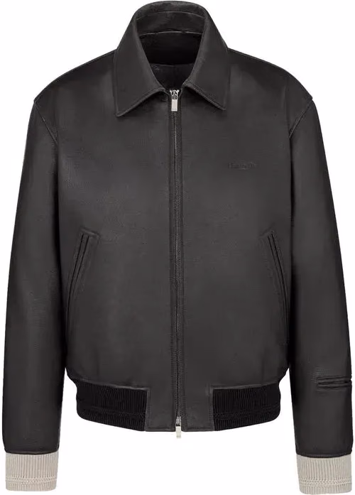 Black Calfskin Leather Jacket