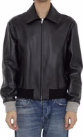 Black Calfskin Leather Jacket 2