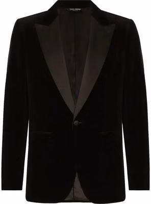 Black Cotton Blazer