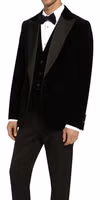 Black Cotton Blazer 2