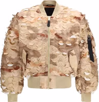 Gold Nylon Bomber 1
