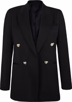 Black Virgin Wool Blazer 1