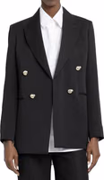 Black Virgin Wool Blazer 2