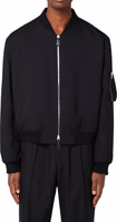Black Polyester Bomber 2