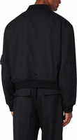 Black Polyester Bomber 3