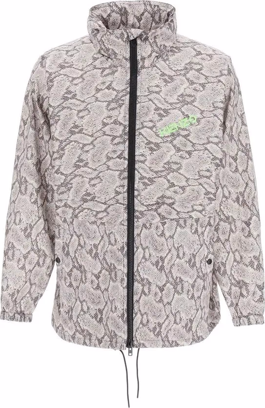 Beige Polyester Shell Jacket