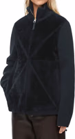 Black Lamb Fur Full-Length Jacket 2