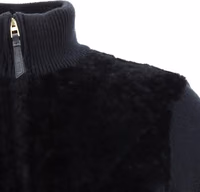 Black Lamb Fur Full-Length Jacket 4