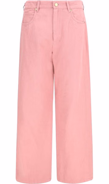 Multicolor Cotton Casual Pants