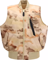 Beige Nylon Biker Jacket 1