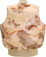 Beige Nylon Biker Jacket 2