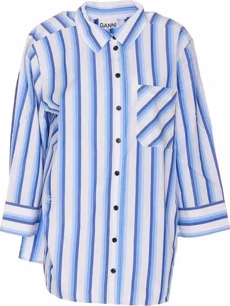 Blue Cotton Blouse