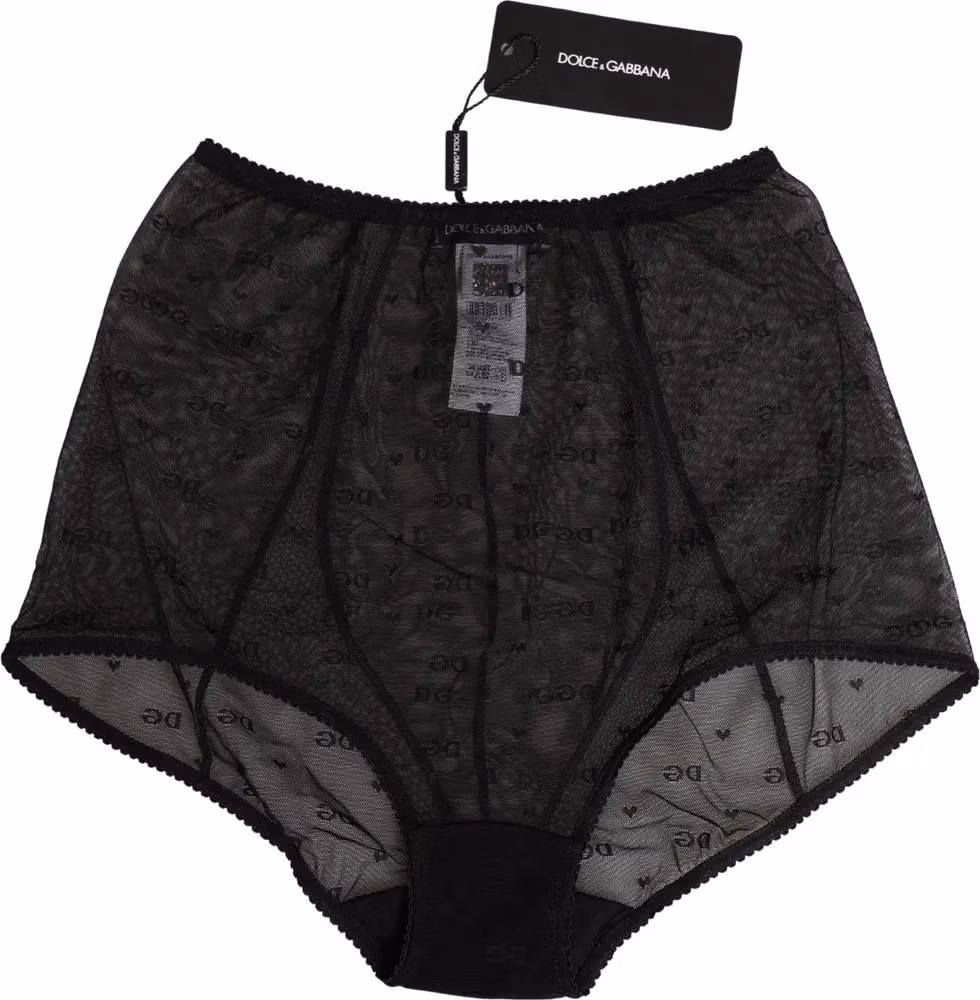 Black Nylon Stretch Slip Girdle Panty Underwear