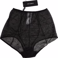 Black Nylon Stretch Slip Girdle Panty Underwear 2