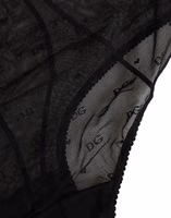 Black Nylon Stretch Slip Girdle Panty Underwear 3