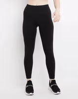 Black Polyester Leggings 1