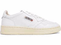 White Leather Athletic Sneakers 1