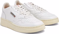 White Leather Athletic Sneakers 2