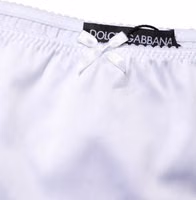 White Silk Stretch Mid Waist Brief Panty Underwear 3