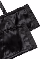 Black Semi-Pad Underwire Balconette Bra Underwear 2