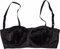 Black Semi-Pad Underwire Balconette Bra Underwear 4